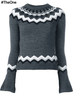 свитер с контрастной окантовкой  Red Valentino