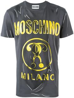 футболка с логотипом Moschino