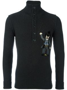 джемпер в рубчик с нашивкой Dolce &amp; Gabbana