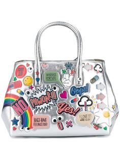 сумка-тоут 'Ebury' со стикерами Anya Hindmarch