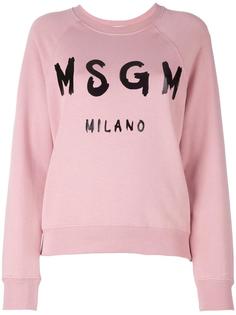 толстовка с логотипом MSGM
