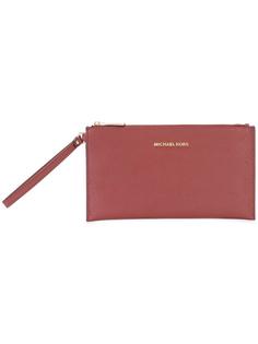 клатч с логотипом на молнии Michael Michael Kors