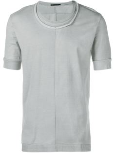 T-Shirt with Lambskin Hem The Viridi-Anne