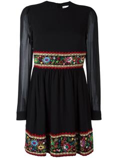платье с цветочной вышивкой Red Valentino