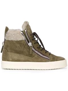 хай-топы с отделкой из овчины Giuseppe Zanotti Design