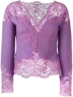топ с кружевными вставками Ermanno Scervino