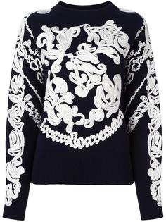 джемпер с вышивкой Sacai