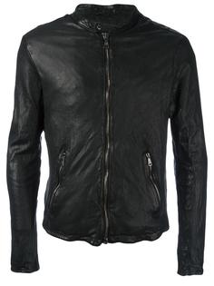 zipped leather jacket Giorgio Brato
