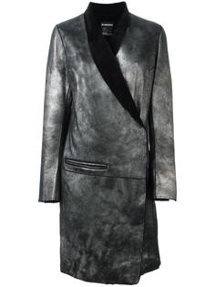 пальто с запахом и лацканами-шалькой Ann Demeulemeester