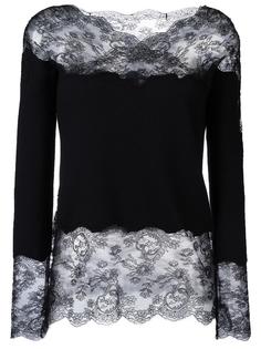 топ с кружевными вставками Ermanno Scervino