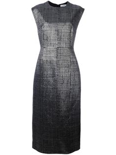 длинное платье с круглым вырезом Jil Sander