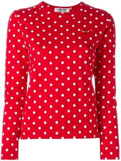 футболка с длинными рукавами в горох Comme Des Garçons Play