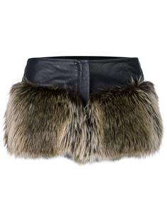faux fur shorts Chanel Vintage