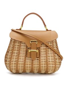 straw crossbody bag Serpui