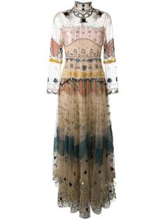 декорированное вечернее платье Valentino