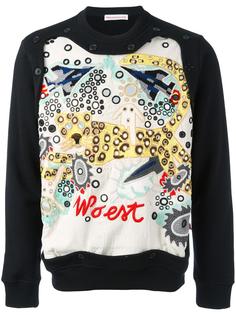 multiple embroidery sweatshirt Walter Van Beirendonck