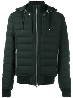 стеганый пуховик с капюшоном Balmain