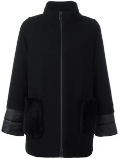 high neck zipped coat Fay