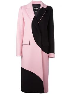 пальто с крупным узором в горох MSGM