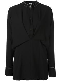 draped buttoned placket blouse Loewe