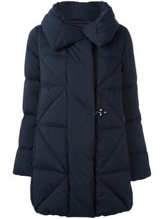 simple fastening mid coat Fay