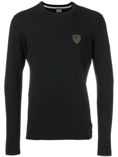 fine knit fitted sweatshirt Ea7 Emporio Armani