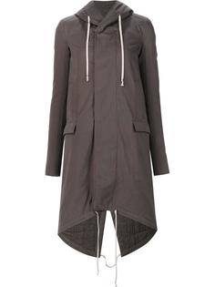 high low hem oversized coat Rick Owens DRKSHDW