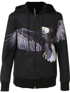 eagle print zip hoodie Neil Barrett