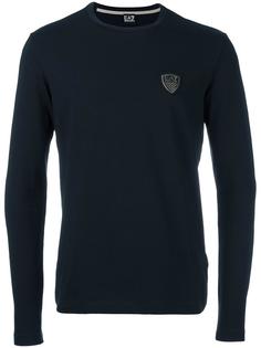 logo patch thin knit sweatshirt Ea7 Emporio Armani