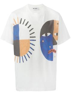abstract print T-shirt  Sunnei