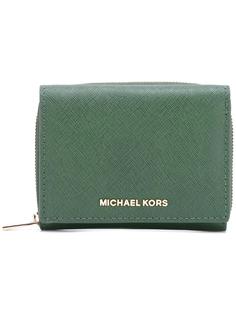 snap fastening zipped wallet Michael Michael Kors