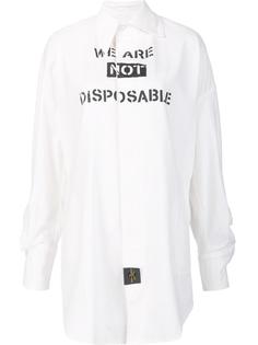 'We are Not Disposable' shirt Vivienne Westwood Anglomania