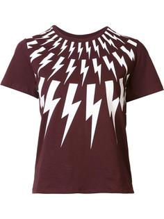 lightning bolt print T-shirt Neil Barrett