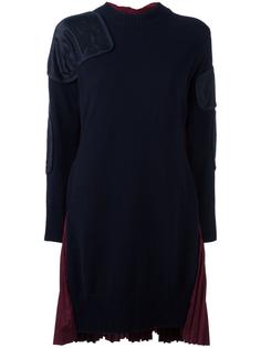 patchwork knitted dress Sacai