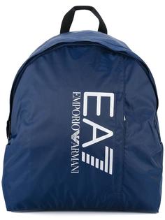 logo print backpack Ea7 Emporio Armani
