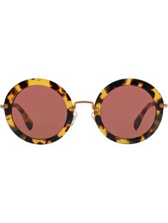 солнцезащитные очки в круглой оправе Miu Miu Eyewear