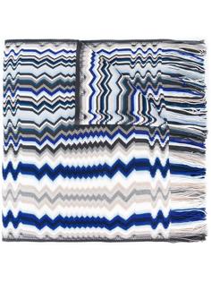 вязаный шарф с узором зигзаг Missoni