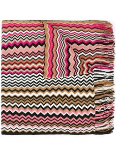 вязаный шарф с узором зигзаг Missoni