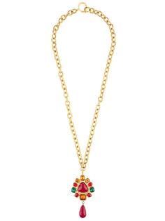 колье с каплевидной подвеской gripoix Chanel Vintage