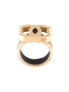 кольцо с логотипом 'CC' Chanel Vintage