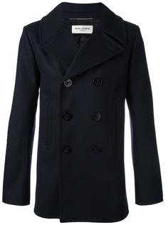 классическое пальто бушлат Saint Laurent