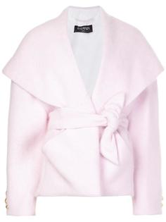 oversize notched lapel coat Balmain