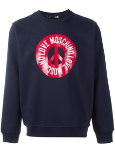 толстовка с принтом Love Moschino