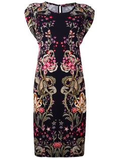 floral printed shortsleeved dress Roberto Cavalli