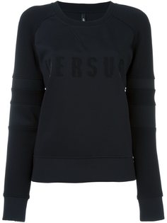 ribbed logo sweatshirt Versus