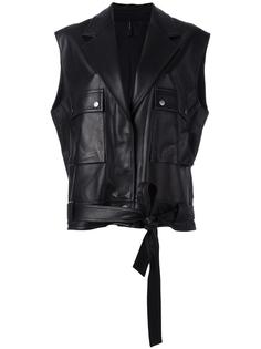 объемная куртка без рукавов Helmut Lang