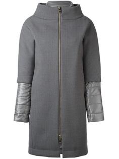 layered zipped coat Herno