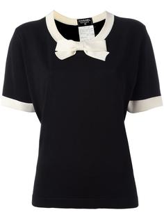 bow detail T-shirt Chanel Vintage