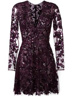 embellished floral lace mini dress Zuhair Murad