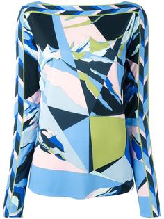 топ с абстрактным принтом Emilio Pucci